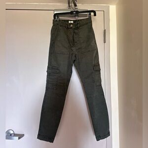 Army green cargo h&m pants
